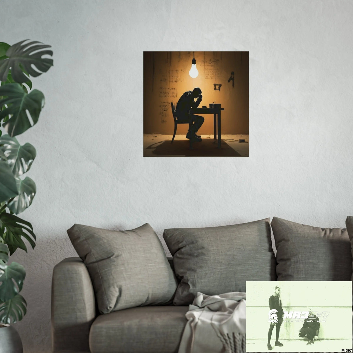 Banksy Style DAHAB GOLD —Writing the Instructions No 2 Fine Art Posters Poster