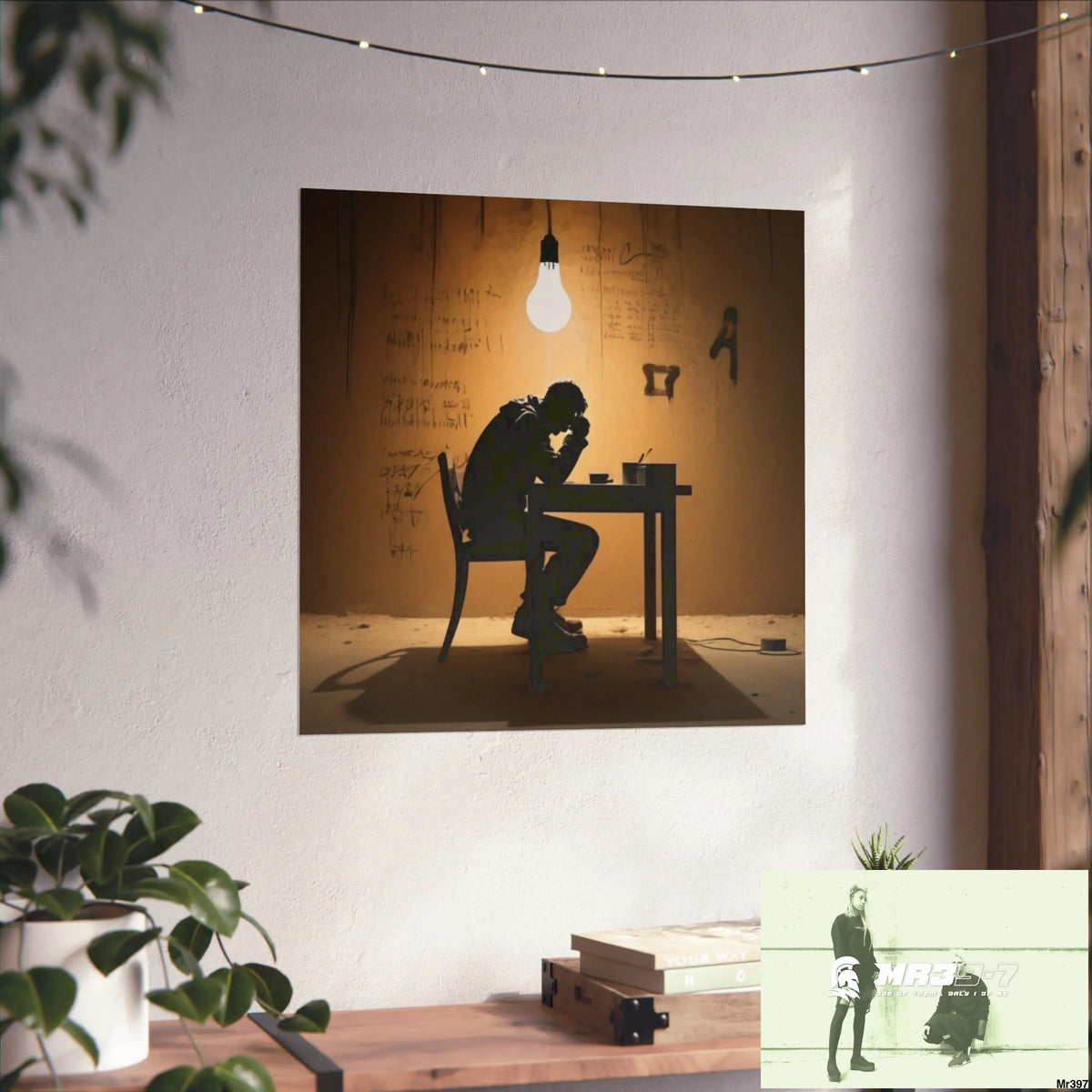 Banksy Style DAHAB GOLD —Writing the Instructions No 2 Fine Art Posters Poster