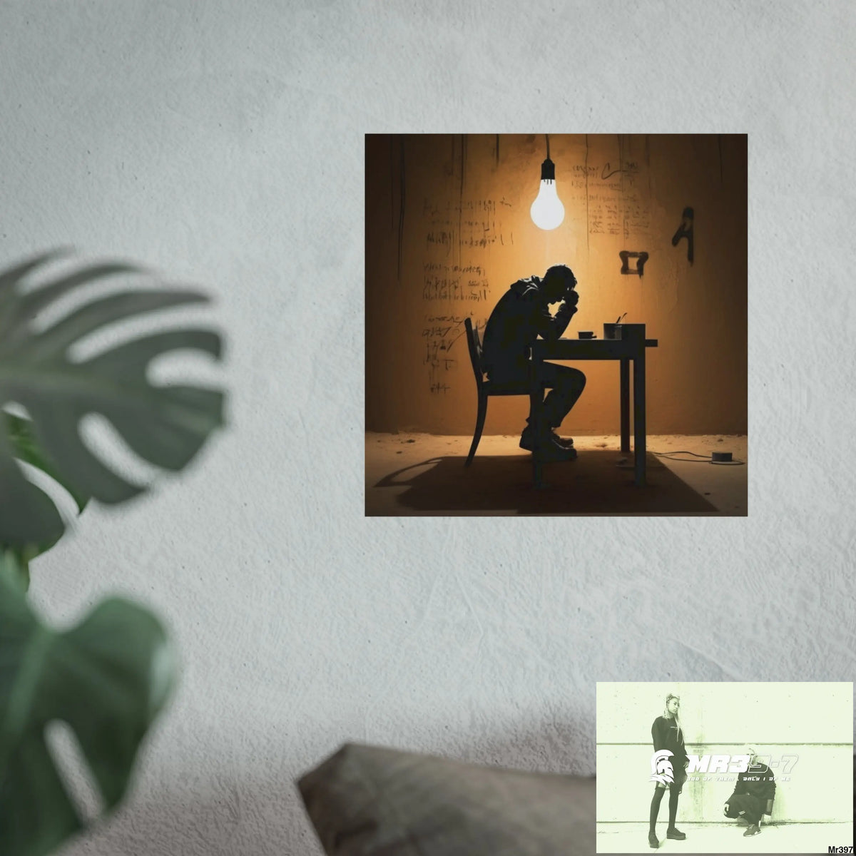Banksy Style DAHAB GOLD —Writing the Instructions No 2 Fine Art Posters Poster