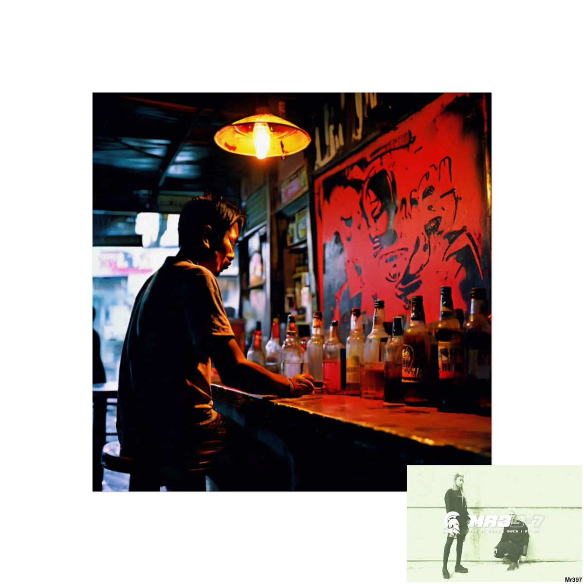 Banksy Style Death night Khao Lak Dec 04 1st SAS Link no 5 Fine Art Posters 30″ x 30″ / Matte Poster
