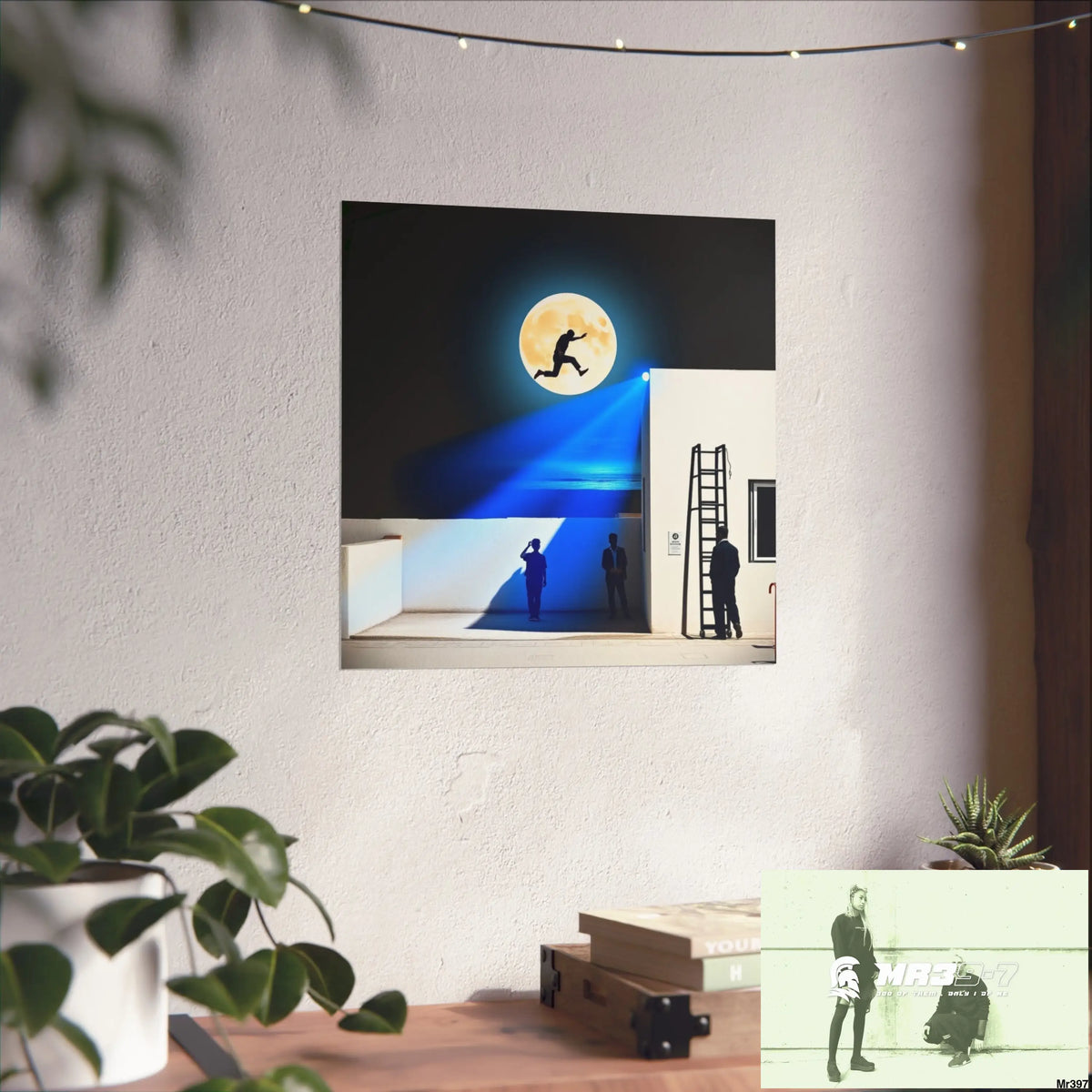 Banksy Style Escape - Break the cycle of death Dahab Egypt no 1 Fine Art Posters Poster