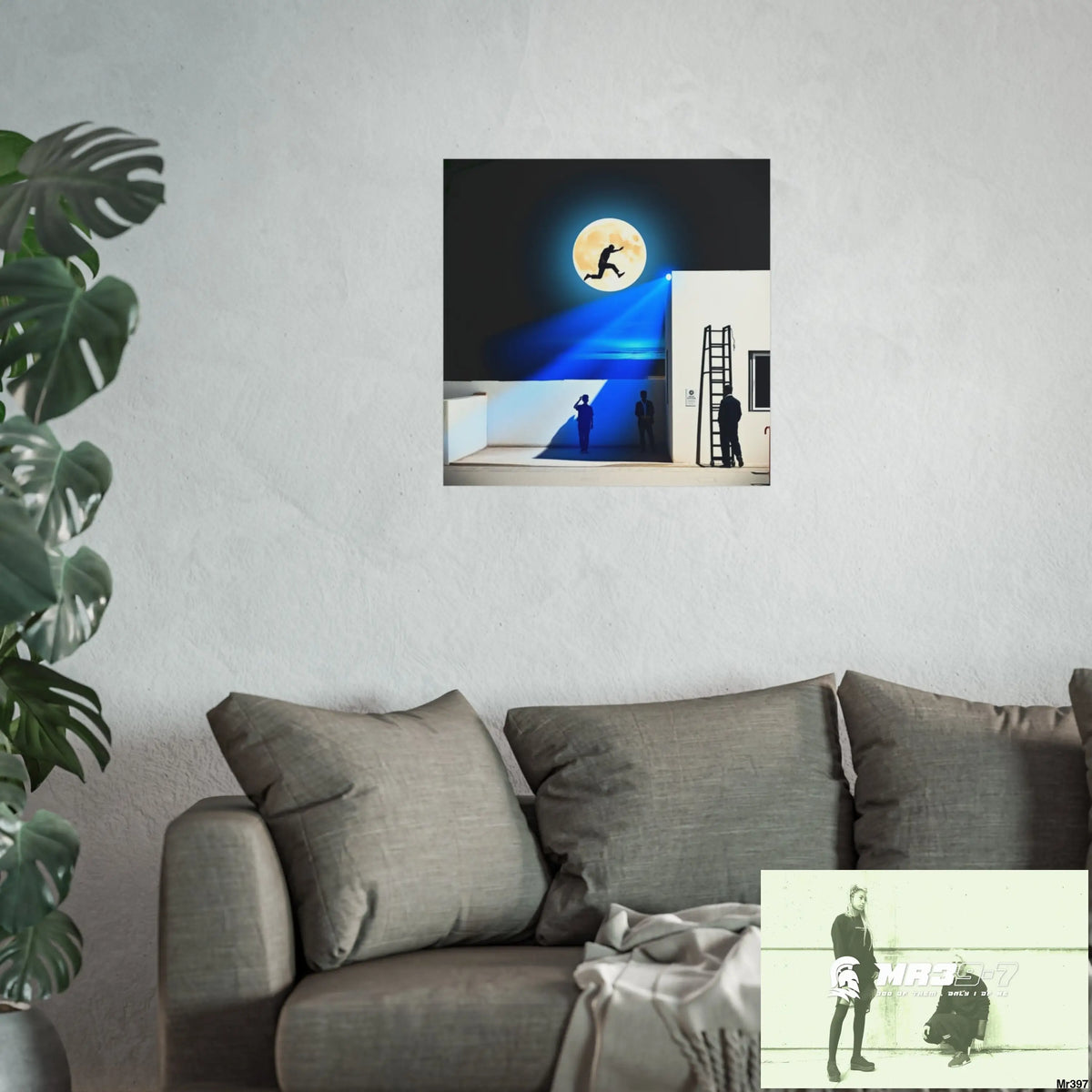 Banksy Style Escape - Break the cycle of death Dahab Egypt no 1 Fine Art Posters Poster
