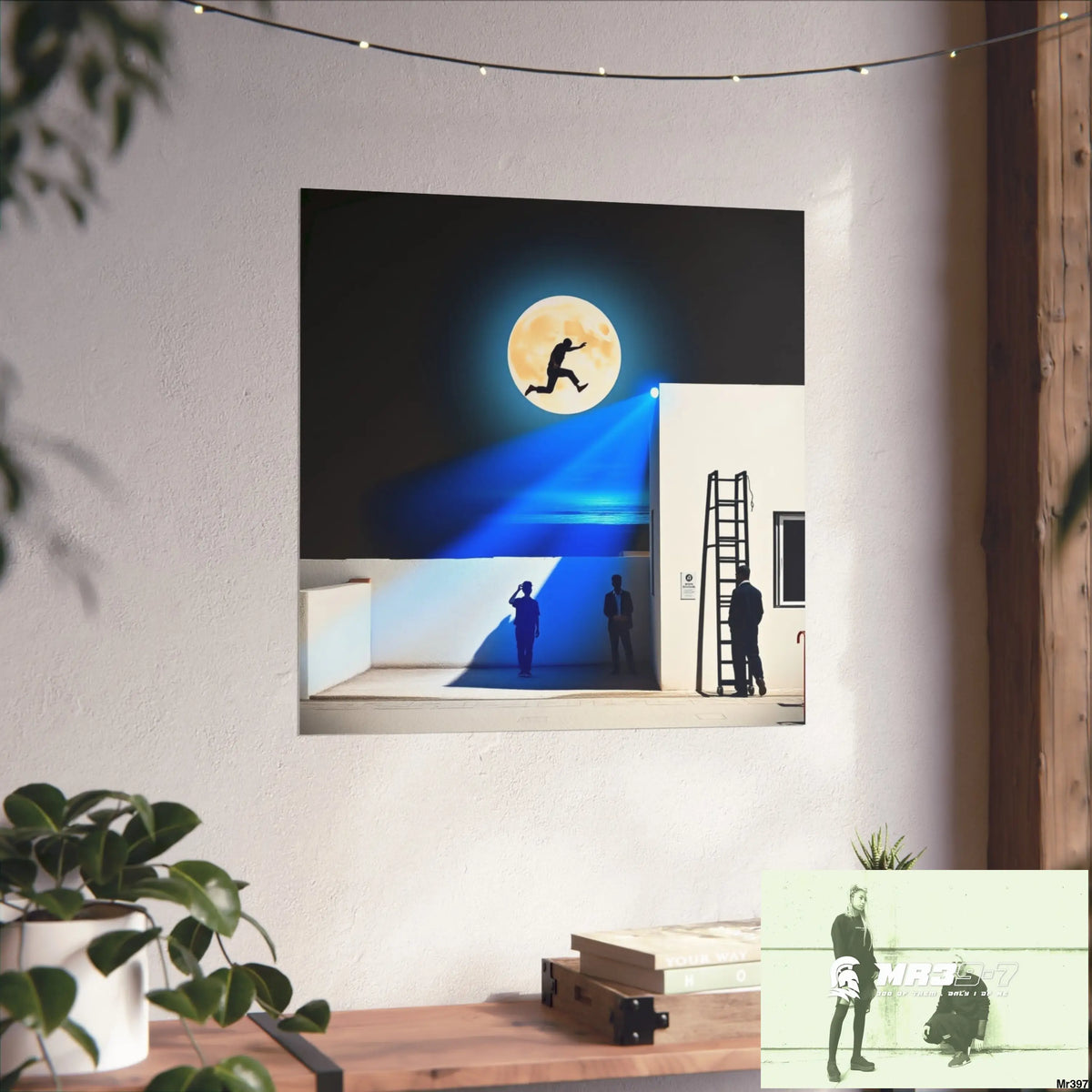 Banksy Style Escape - Break the cycle of death Dahab Egypt no 1 Fine Art Posters Poster