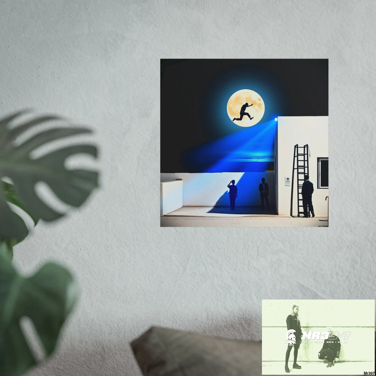 Banksy Style Escape - Break the cycle of death Dahab Egypt no 1 Fine Art Posters Poster