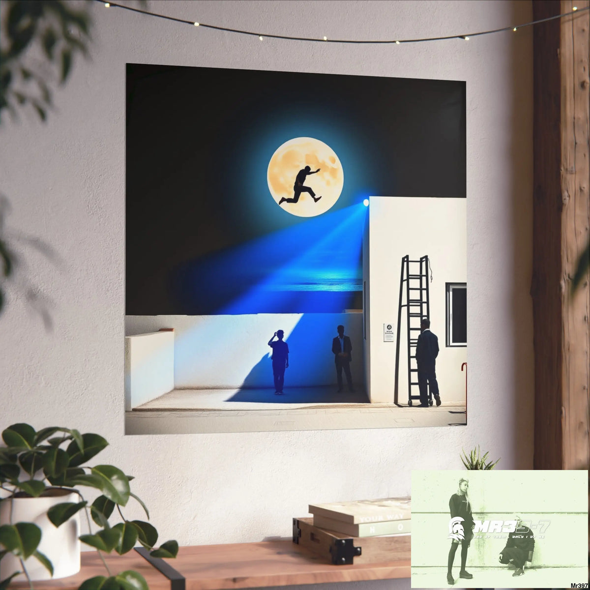 Banksy Style Escape - Break the cycle of death Dahab Egypt no 1 Fine Art Posters Poster