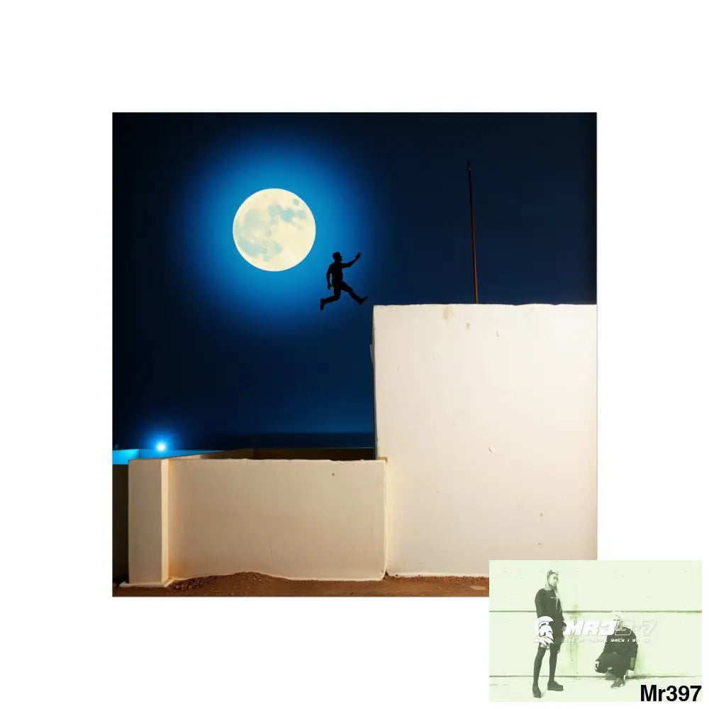 Banksy Style Escape - Break the cycle of death Dahab Egypt no 2 Fine Art Posters 30″ x 30″ / Matte Poster
