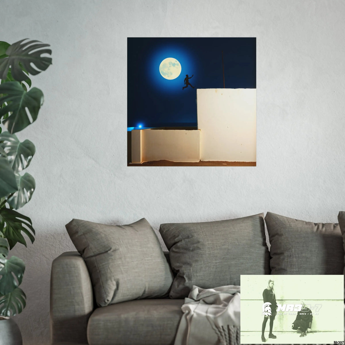 Banksy Style Escape - Break the cycle of death Dahab Egypt no 2 Fine Art Posters Poster