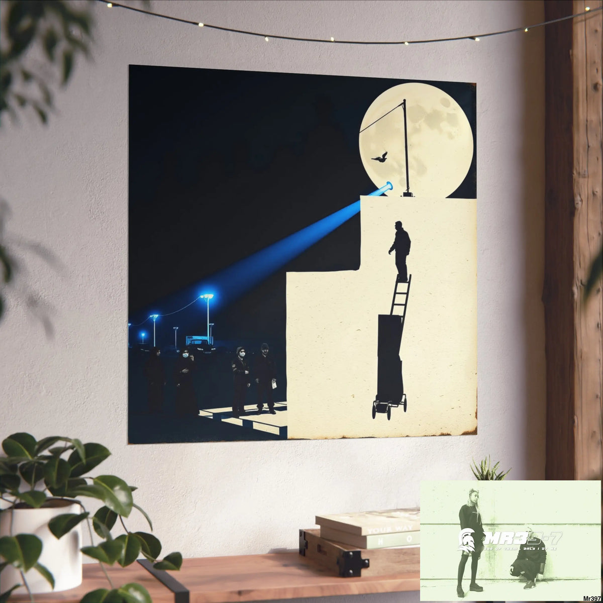 Banksy Style Escape - Break the cycle of death Dahab Egypt no 3 Fine Art Posters Poster