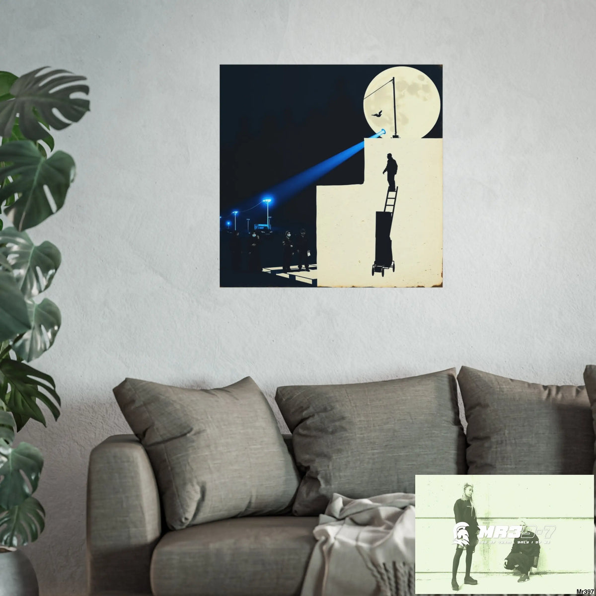Banksy Style Escape - Break the cycle of death Dahab Egypt no 3 Fine Art Posters Poster