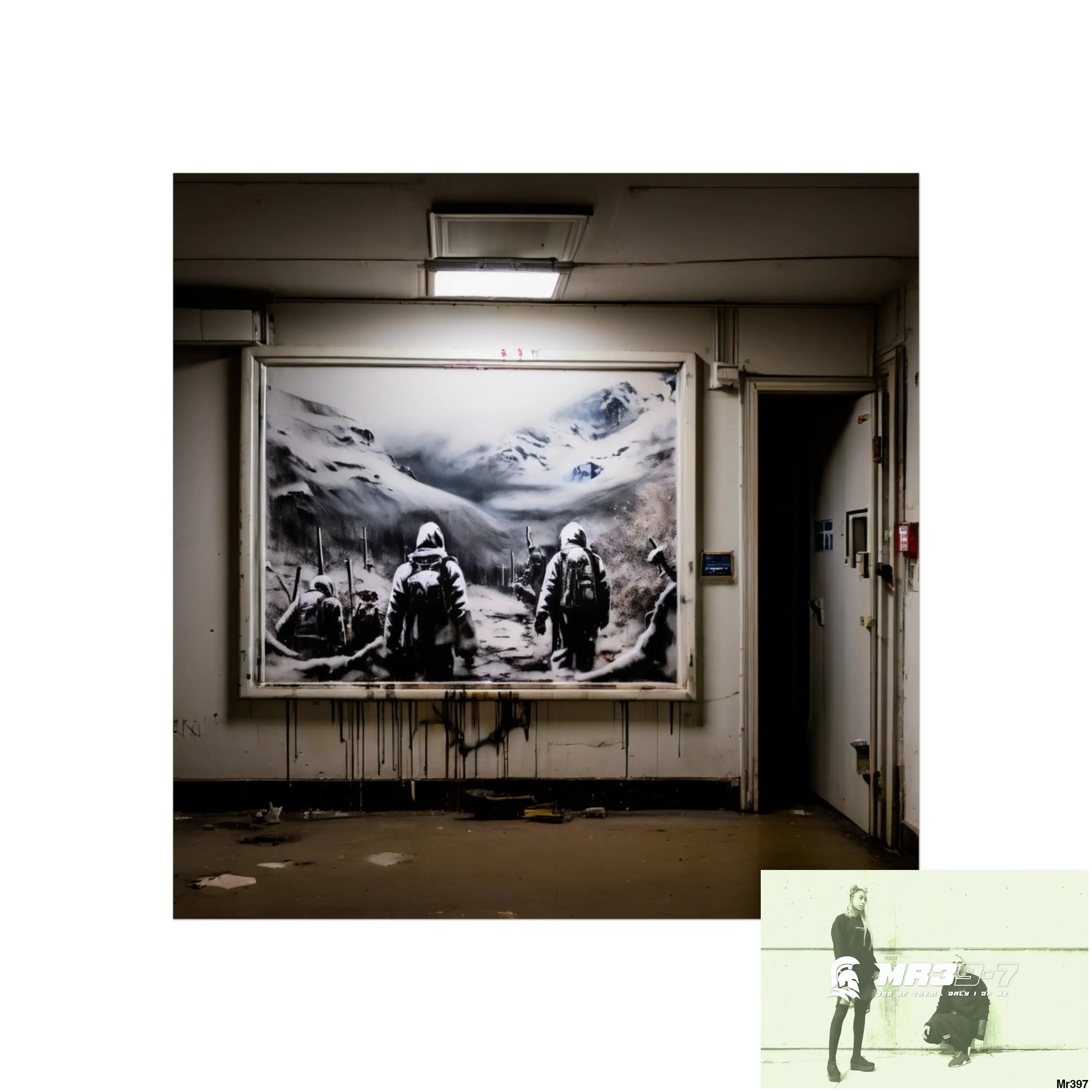 Banksy Style Escape from Hergest Assassination fail Nov -Dec 2013 no 11 Fine Art Posters 24″ x 24″ / Matte Poster