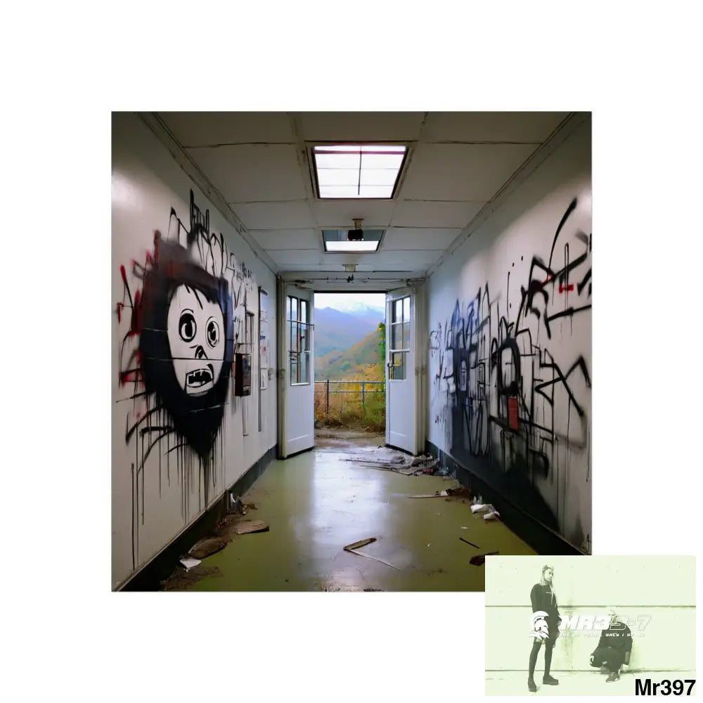 Banksy Style Escape from Hergest Assassination fail Nov -Dec 2013 no 13 Fine Art Posters 24″ x 24″ / Matte Poster