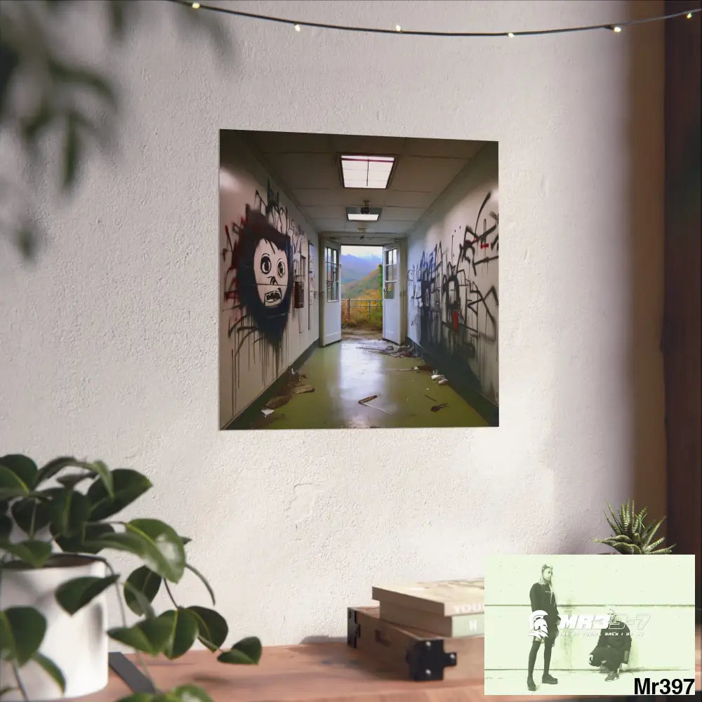 Banksy Style Escape from Hergest Assassination fail Nov -Dec 2013 no 13 Fine Art Posters Poster