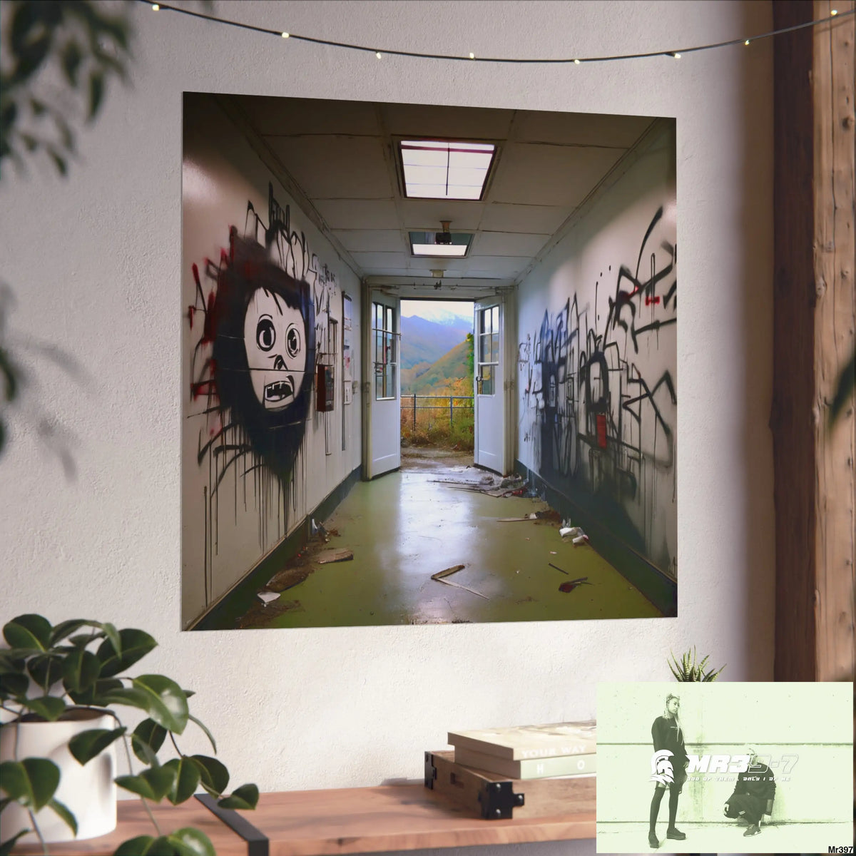 Banksy Style Escape from Hergest Assassination fail Nov -Dec 2013 no 13 Fine Art Posters Poster