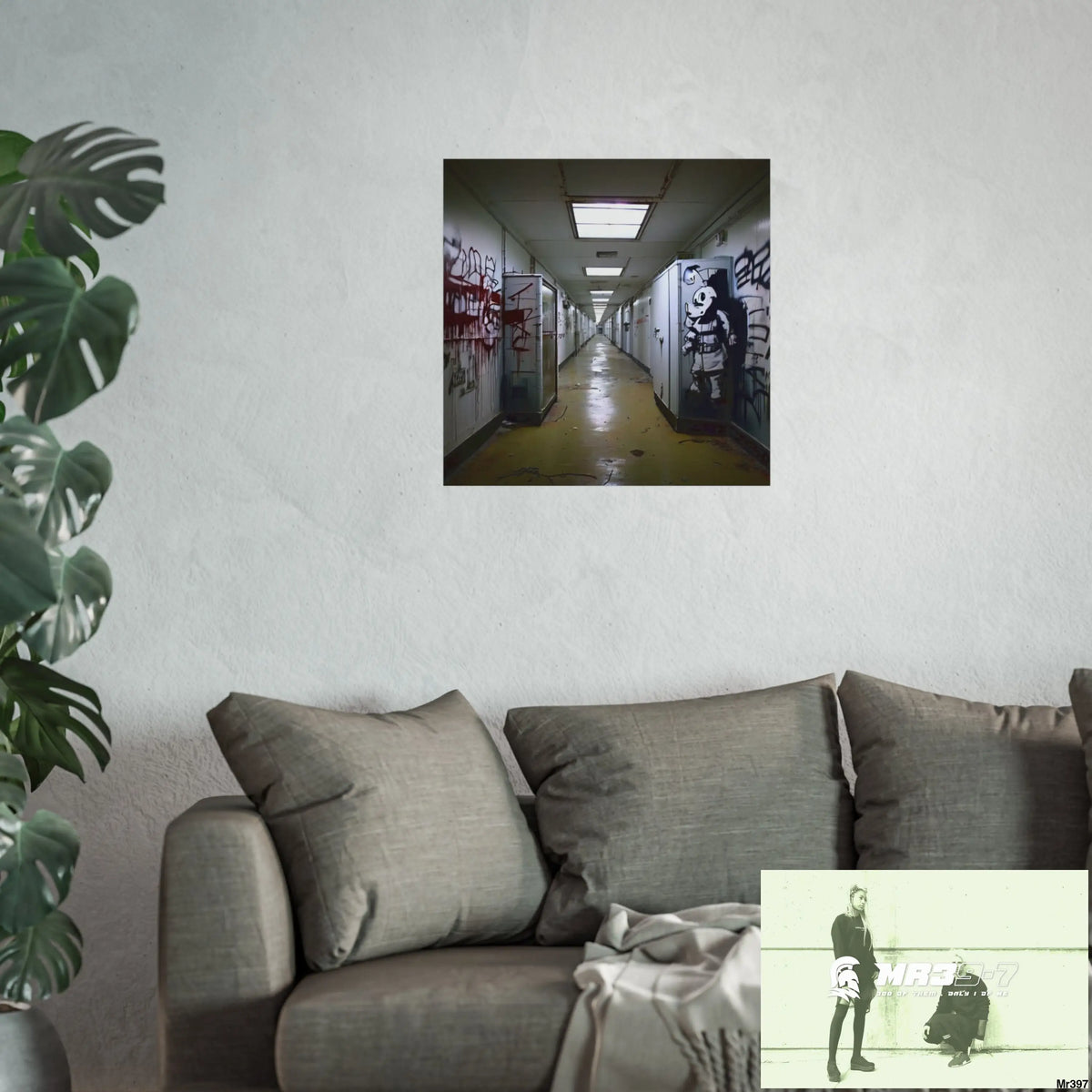 Banksy Style Escape from Hergest Assassination fail Nov -Dec 2013 no 14 Fine Art Posters Poster