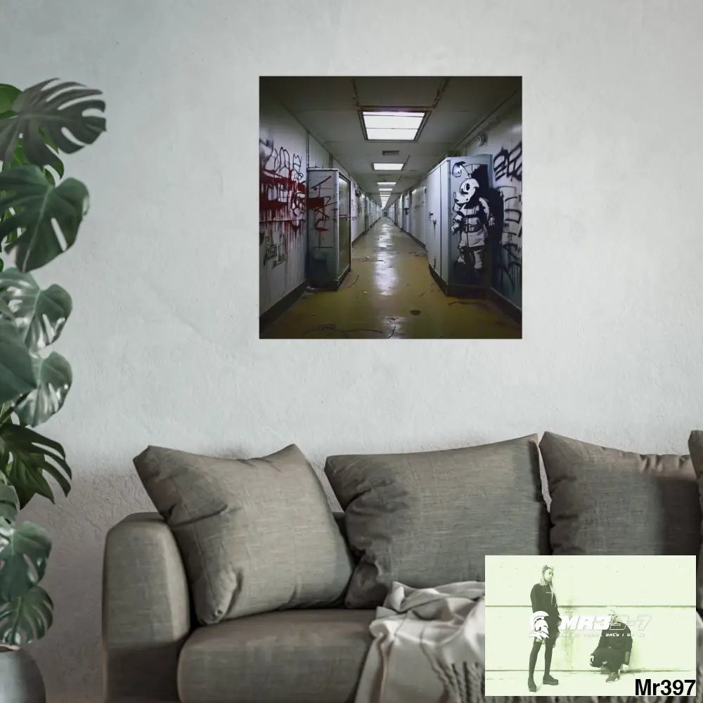 Banksy Style Escape from Hergest Assassination fail Nov -Dec 2013 no 14 Fine Art Posters Poster