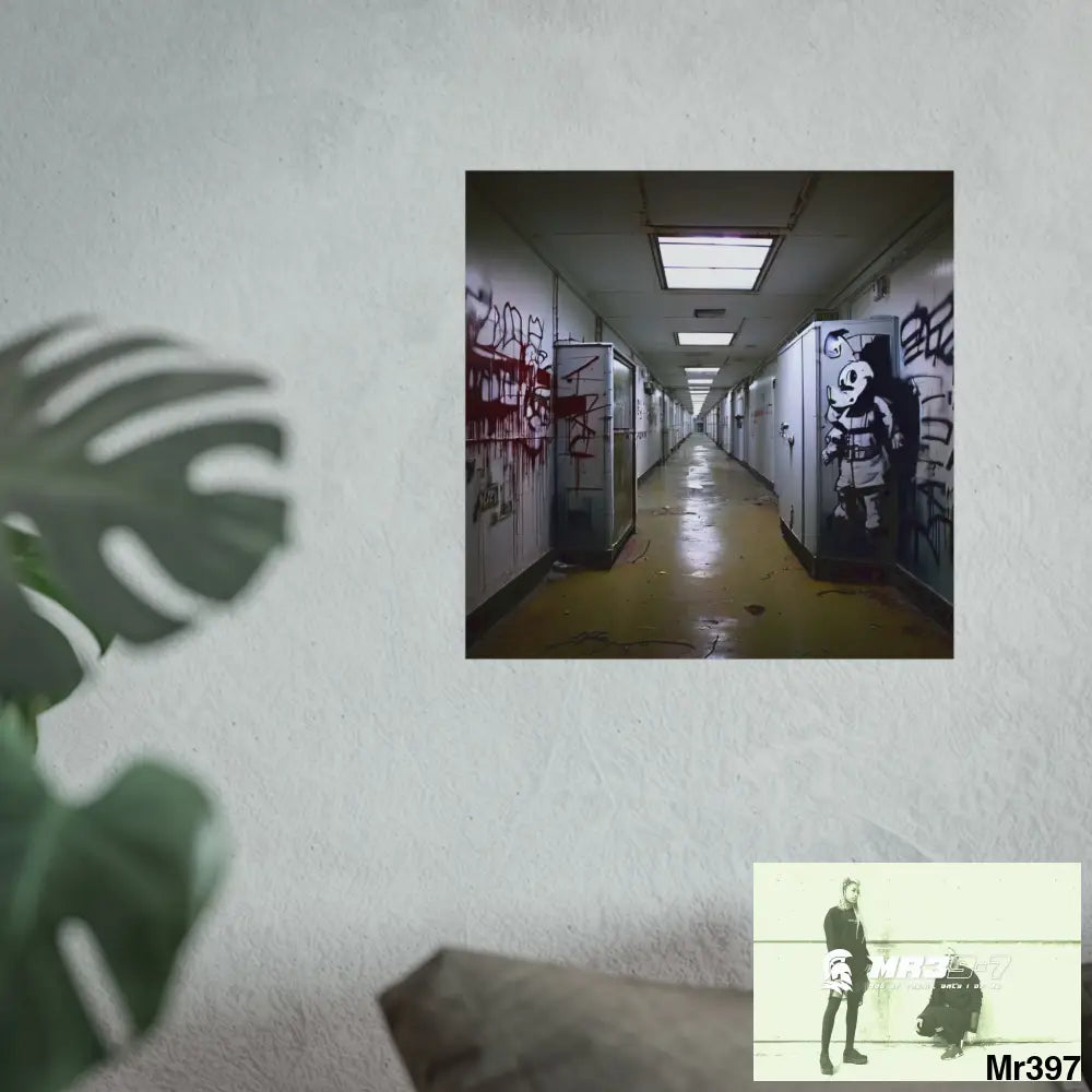 Banksy Style Escape from Hergest Assassination fail Nov -Dec 2013 no 14 Fine Art Posters Poster