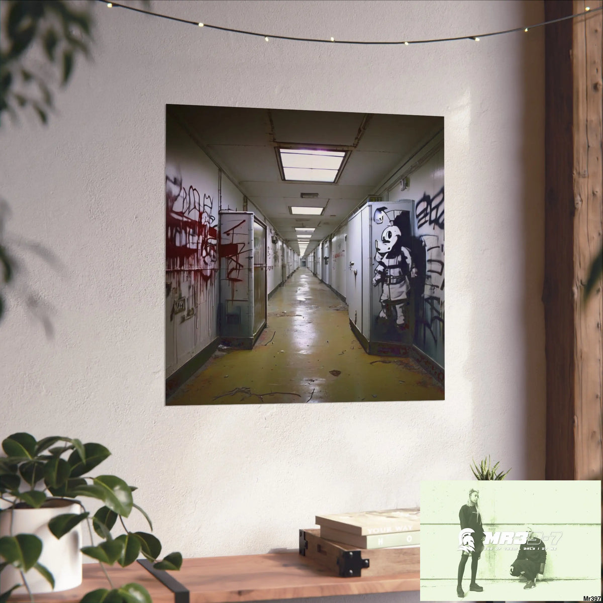 Banksy Style Escape from Hergest Assassination fail Nov -Dec 2013 no 14 Fine Art Posters Poster