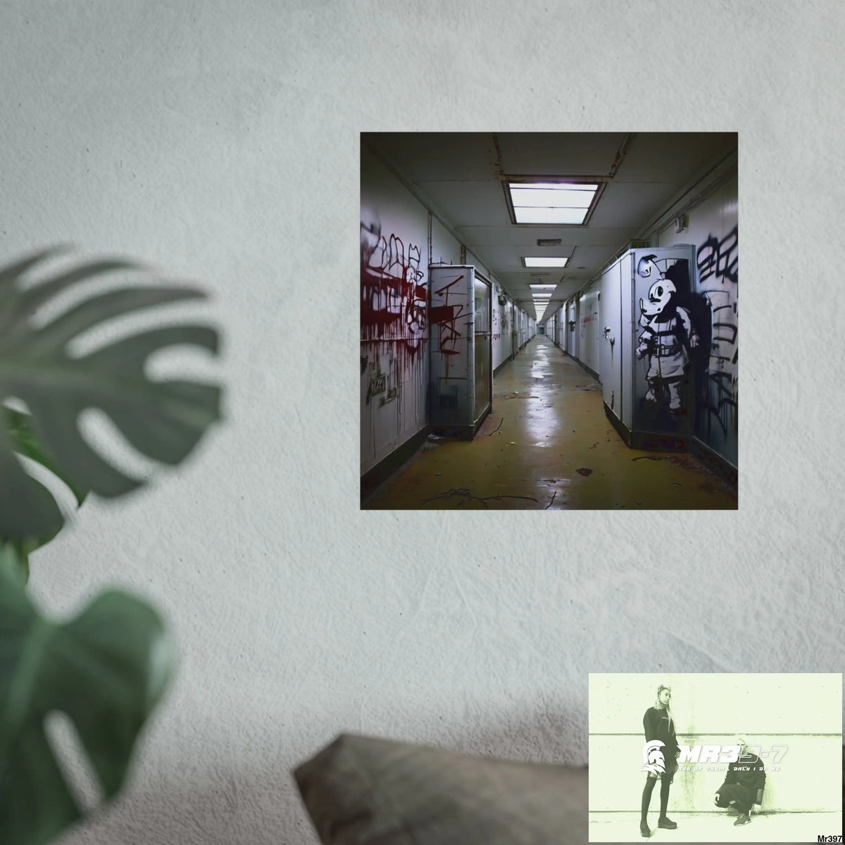 Banksy Style Escape from Hergest Assassination fail Nov -Dec 2013 no 14 Fine Art Posters Poster