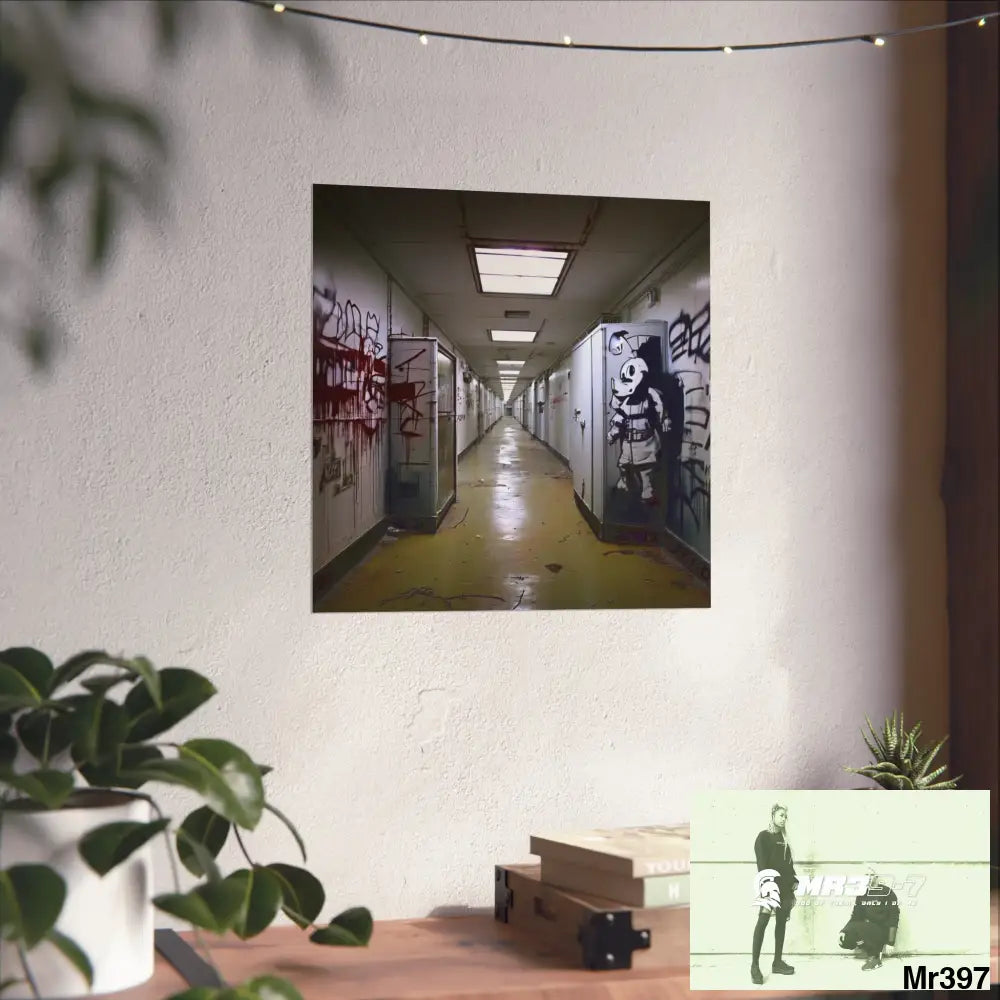 Banksy Style Escape from Hergest Assassination fail Nov -Dec 2013 no 14 Fine Art Posters Poster