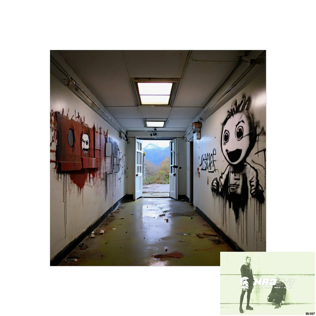 Banksy Style Escape from Hergest Assassination fail Nov -Dec 2013 no 15 Fine Art Posters 16″ x 16″ / Matte Poster