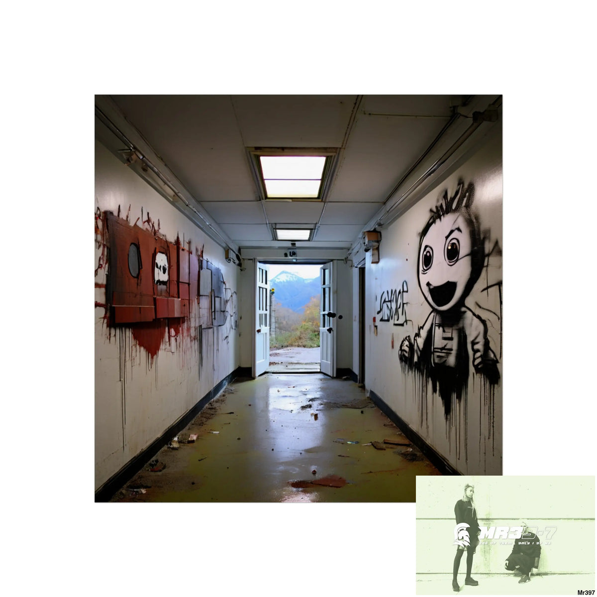 Banksy Style Escape from Hergest Assassination fail Nov -Dec 2013 no 15 Fine Art Posters 30″ x 30″ / Matte Poster