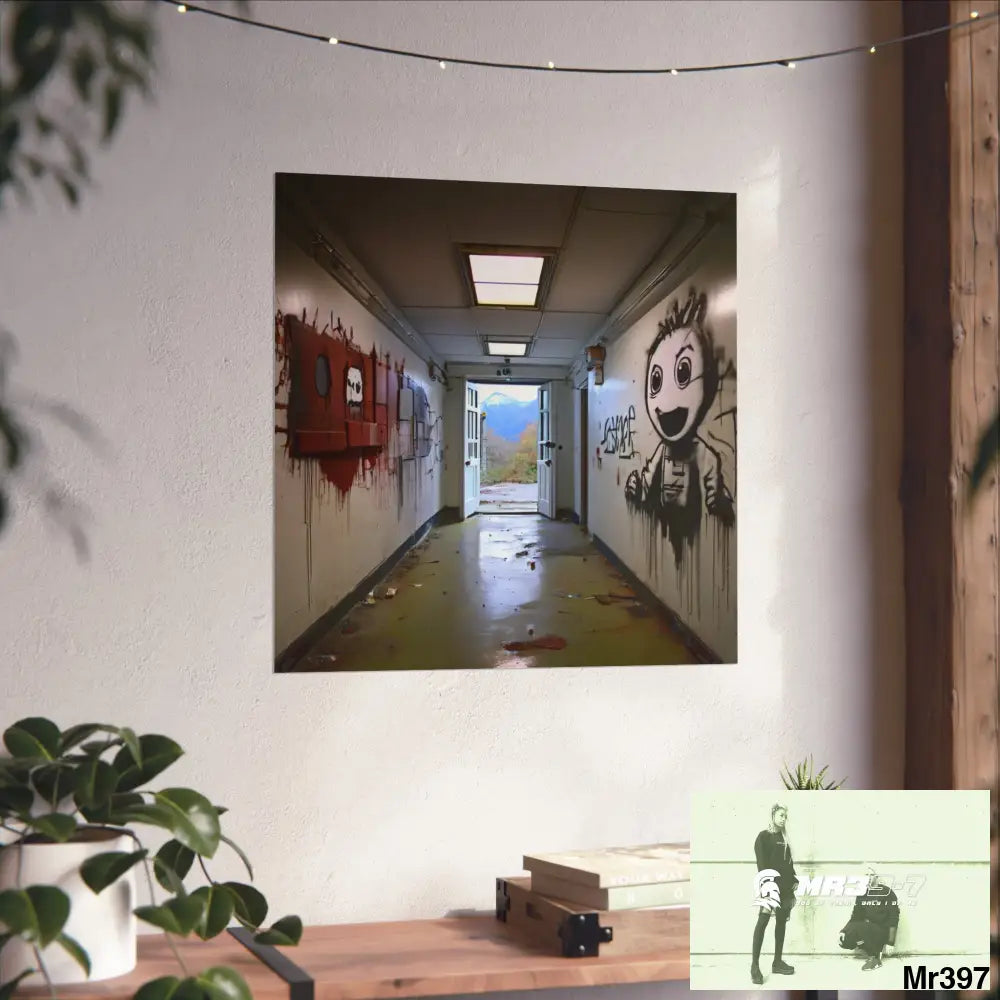 Banksy Style Escape from Hergest Assassination fail Nov -Dec 2013 no 15 Fine Art Posters Poster