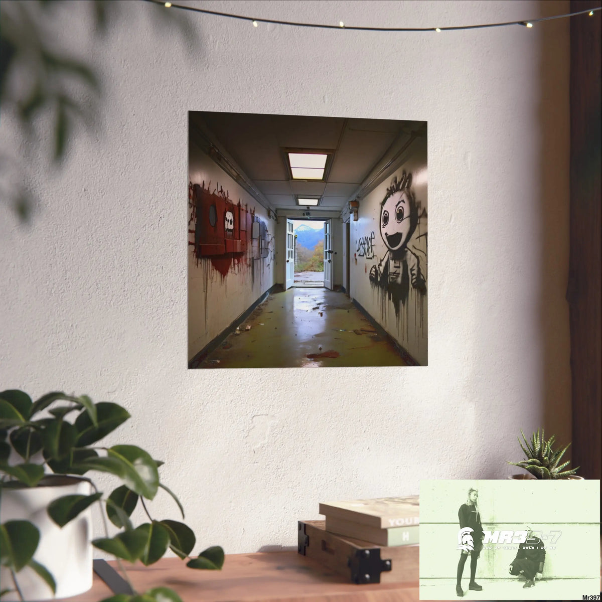 Banksy Style Escape from Hergest Assassination fail Nov -Dec 2013 no 15 Fine Art Posters Poster