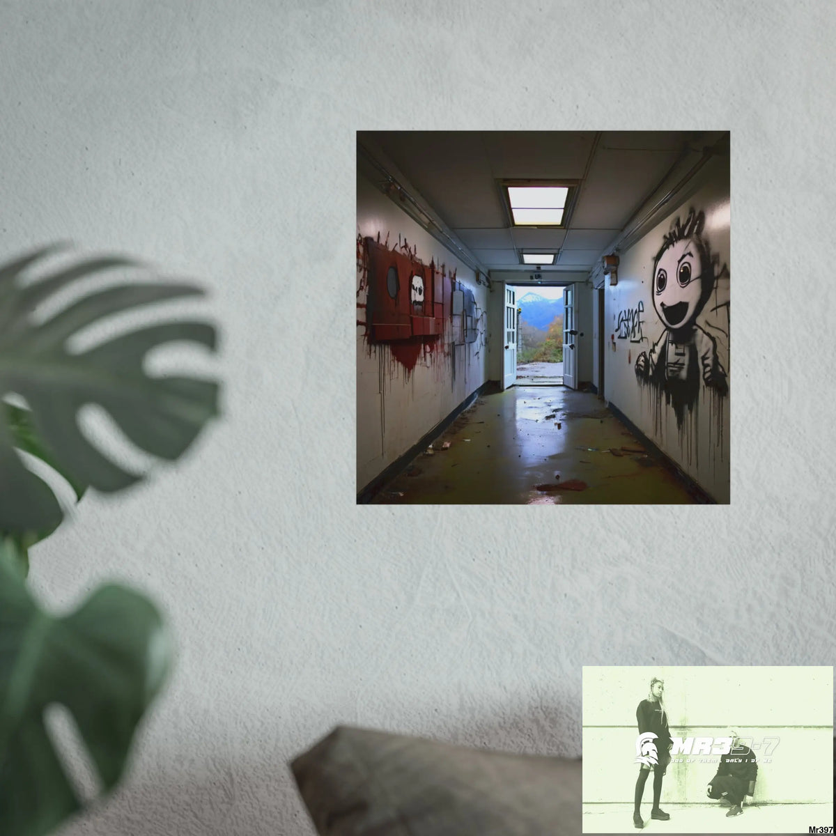 Banksy Style Escape from Hergest Assassination fail Nov -Dec 2013 no 15 Fine Art Posters Poster