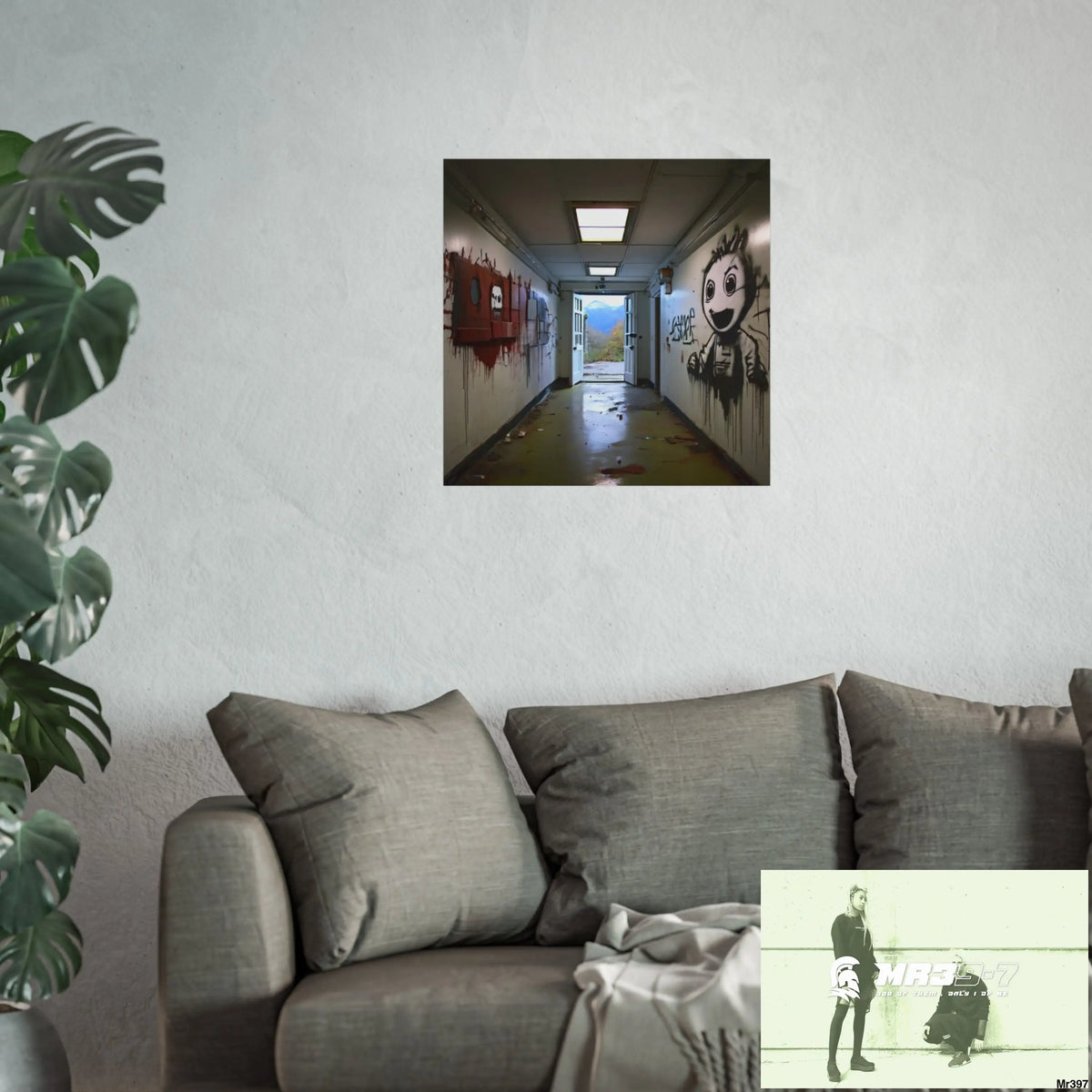 Banksy Style Escape from Hergest Assassination fail Nov -Dec 2013 no 15 Fine Art Posters Poster