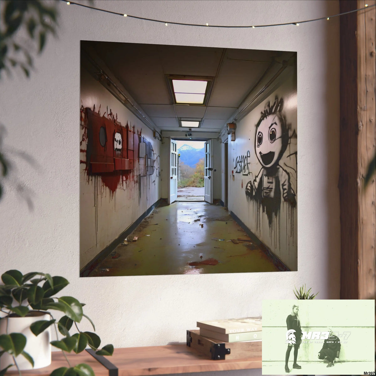 Banksy Style Escape from Hergest Assassination fail Nov -Dec 2013 no 15 Fine Art Posters Poster