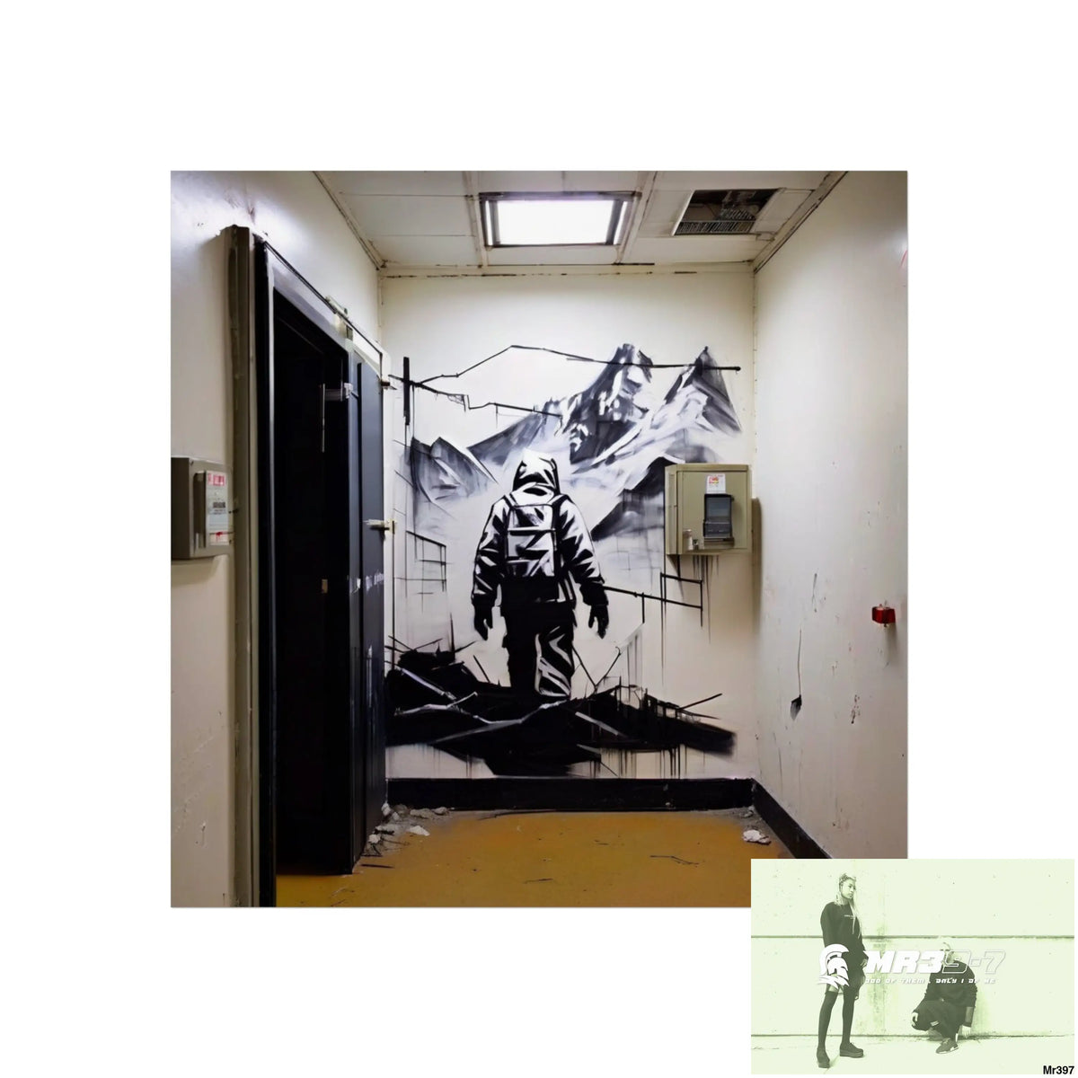Banksy Style Escape from Hergest Assassination fail Nov -Dec 2013 no 17 Fine Art Posters 24″ x 24″ / Matte Poster