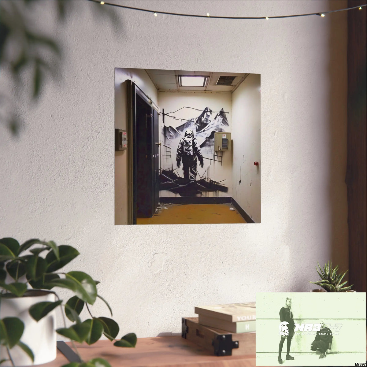 Banksy Style Escape from Hergest Assassination fail Nov -Dec 2013 no 17 Fine Art Posters Poster