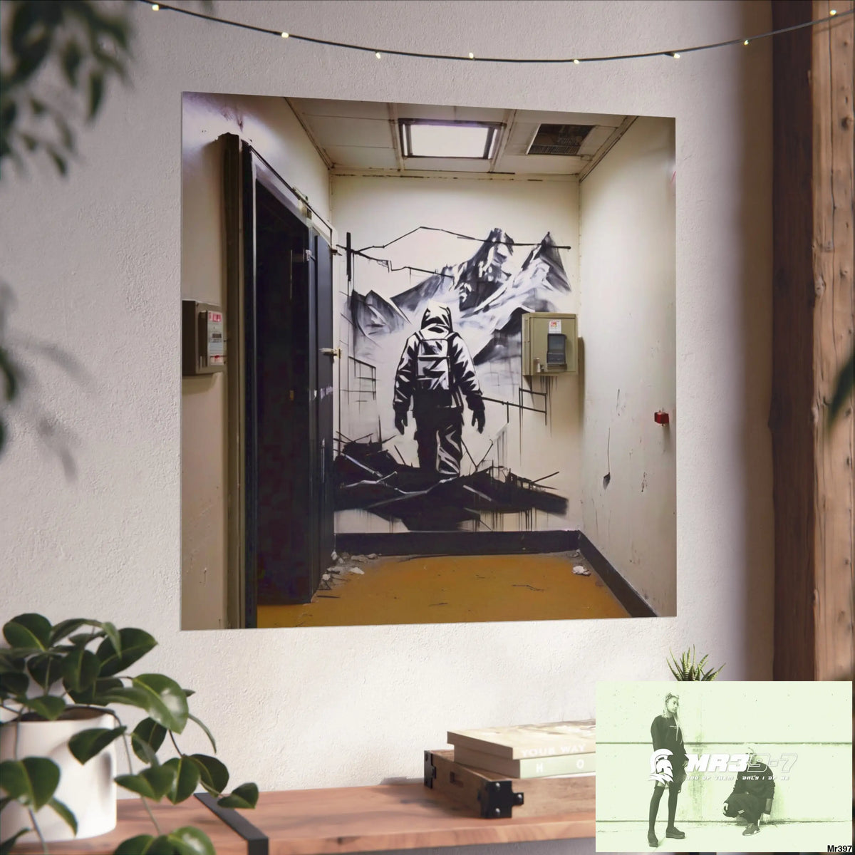 Banksy Style Escape from Hergest Assassination fail Nov -Dec 2013 no 17 Fine Art Posters Poster