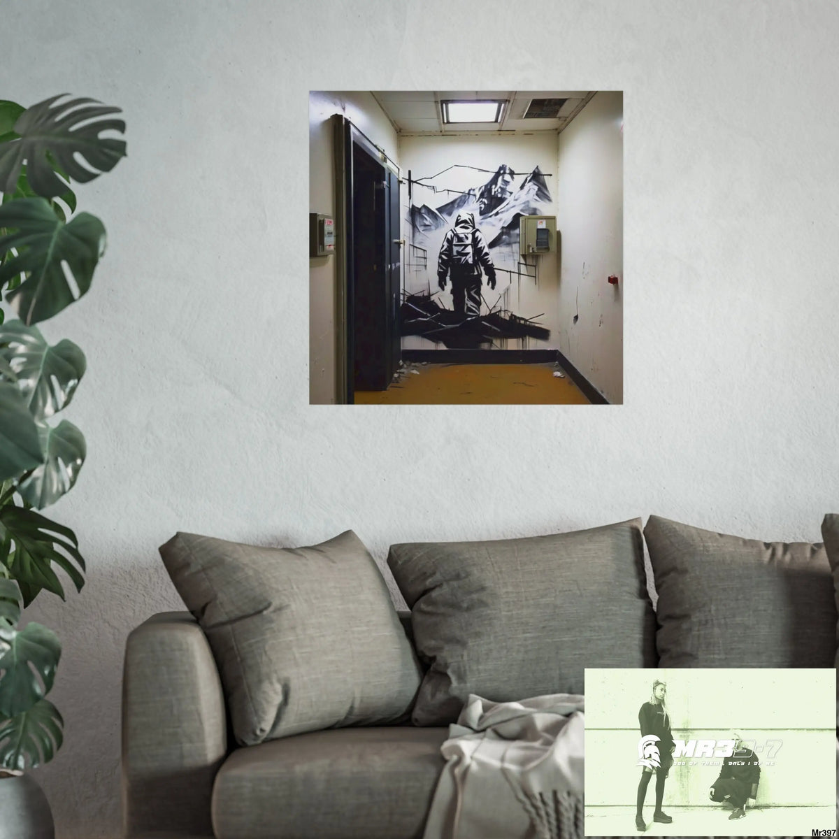 Banksy Style Escape from Hergest Assassination fail Nov -Dec 2013 no 17 Fine Art Posters Poster
