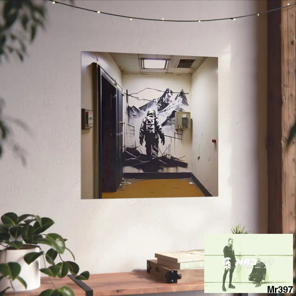 Banksy Style Escape from Hergest Assassination fail Nov -Dec 2013 no 17 Fine Art Posters Poster