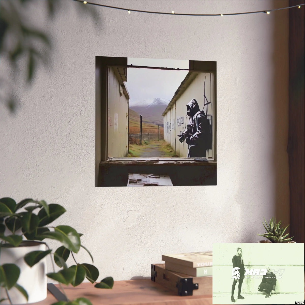 Banksy Style Escape from Hergest Assassination fail Nov -Dec 2013 no 18 Fine Art Posters Poster
