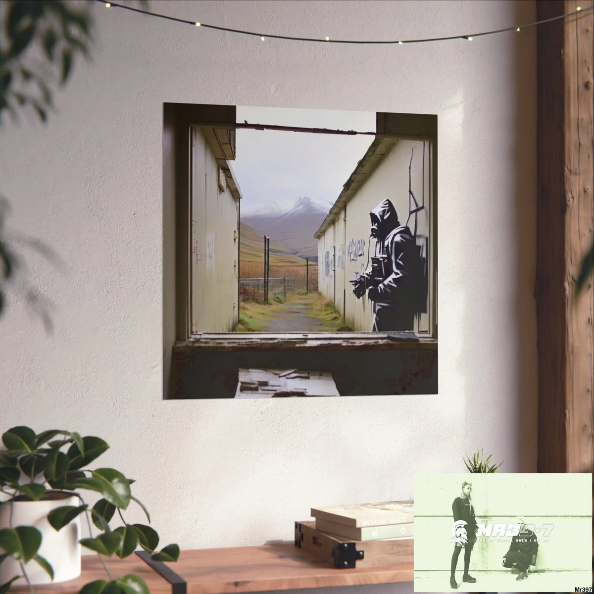 Banksy Style Escape from Hergest Assassination fail Nov -Dec 2013 no 18 Fine Art Posters Poster
