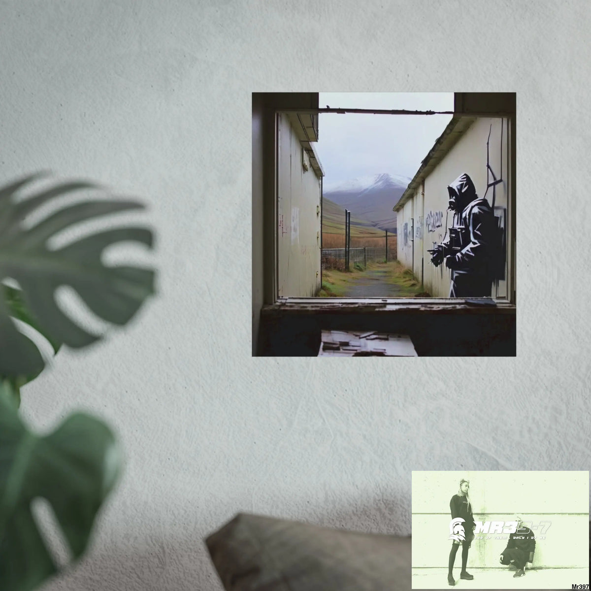 Banksy Style Escape from Hergest Assassination fail Nov -Dec 2013 no 18 Fine Art Posters Poster