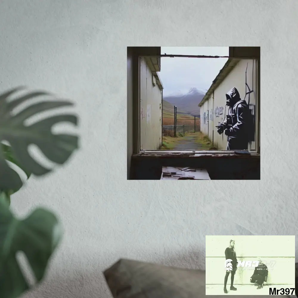 Banksy Style Escape from Hergest Assassination fail Nov -Dec 2013 no 18 Fine Art Posters Poster