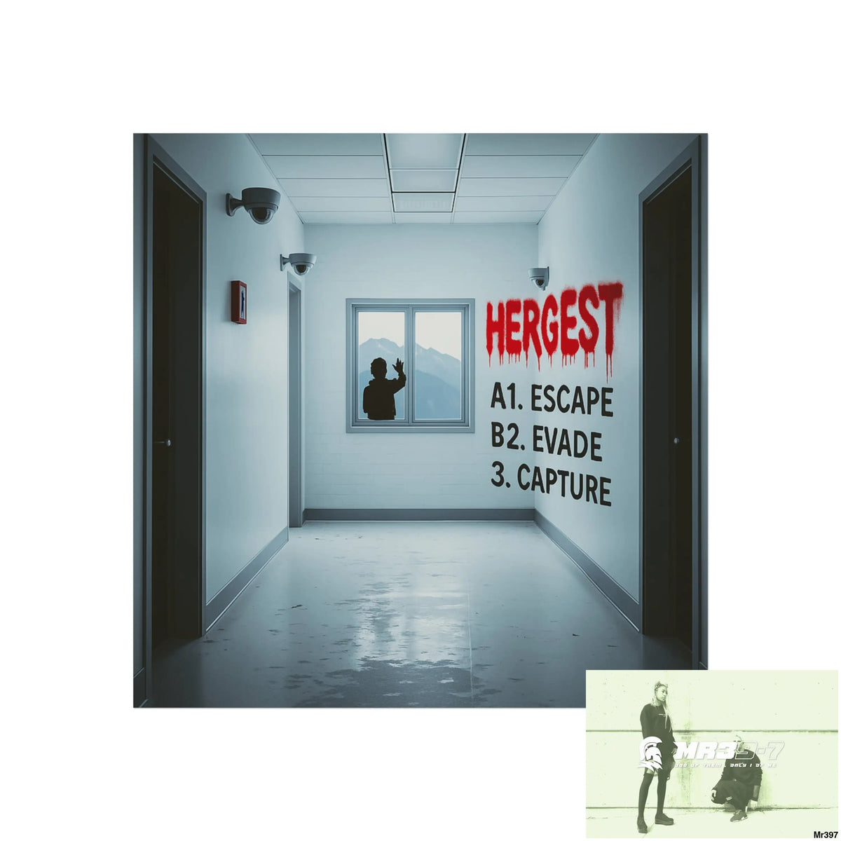 Banksy Style Escape from Hergest Assassination fail Nov -Dec 2013 no 5 Fine Art Posters 24″ x 24″ / Matte Poster