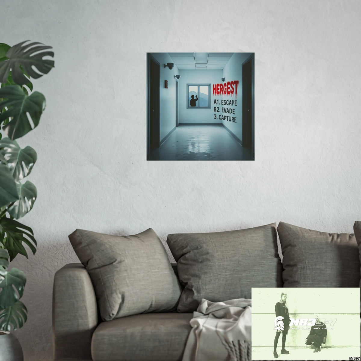 Banksy Style Escape from Hergest Assassination fail Nov -Dec 2013 no 5 Fine Art Posters Poster