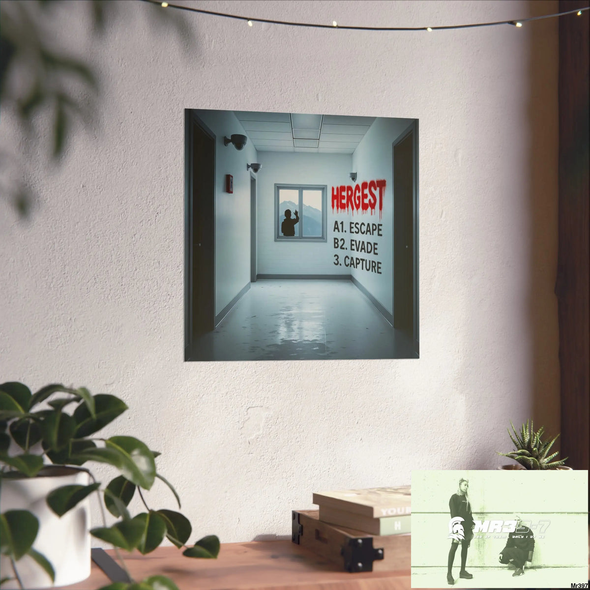 Banksy Style Escape from Hergest Assassination fail Nov -Dec 2013 no 5 Fine Art Posters Poster