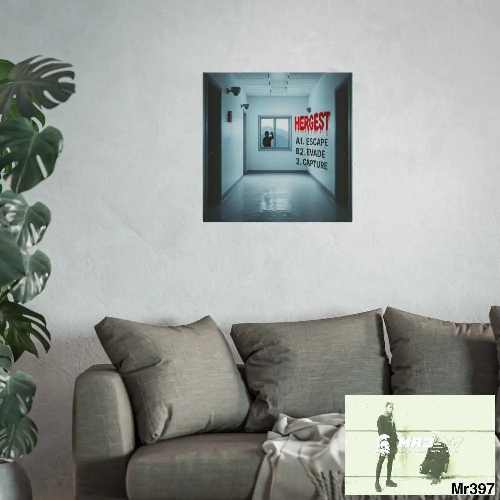 Banksy Style Escape from Hergest Assassination fail Nov -Dec 2013 no 5 Fine Art Posters Poster