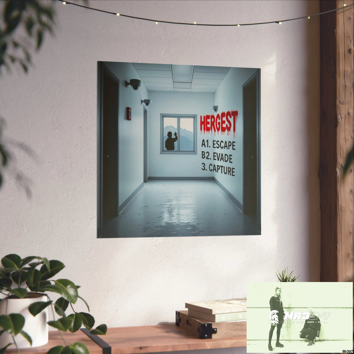 Banksy Style Escape from Hergest Assassination fail Nov -Dec 2013 no 5 Fine Art Posters Poster