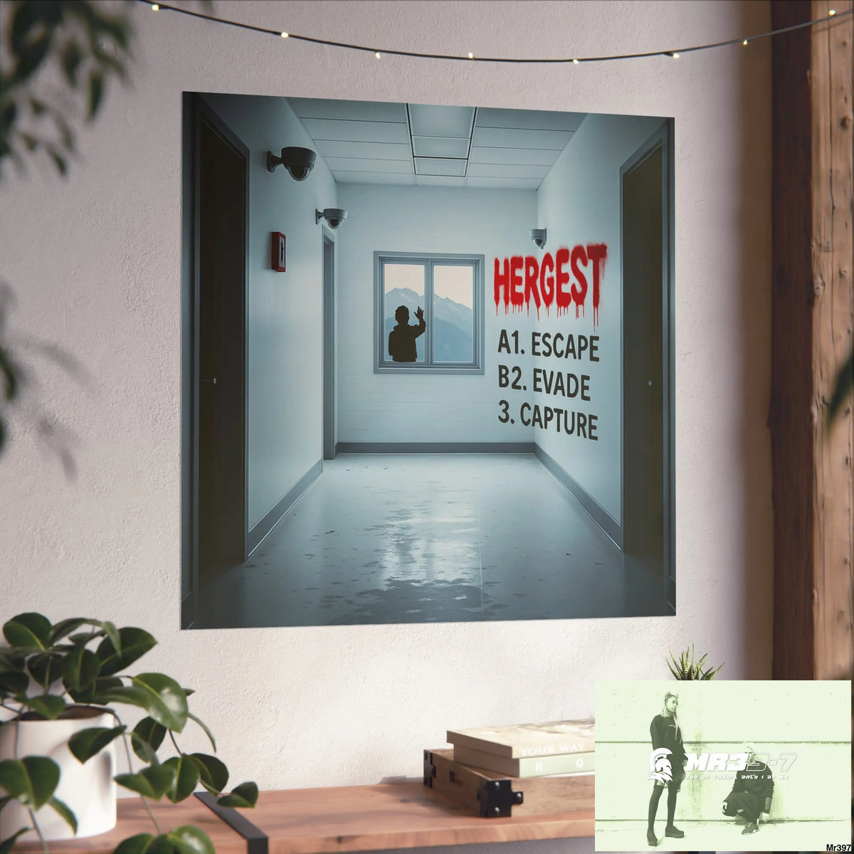 Banksy Style Escape from Hergest Assassination fail Nov -Dec 2013 no 5 Fine Art Posters Poster