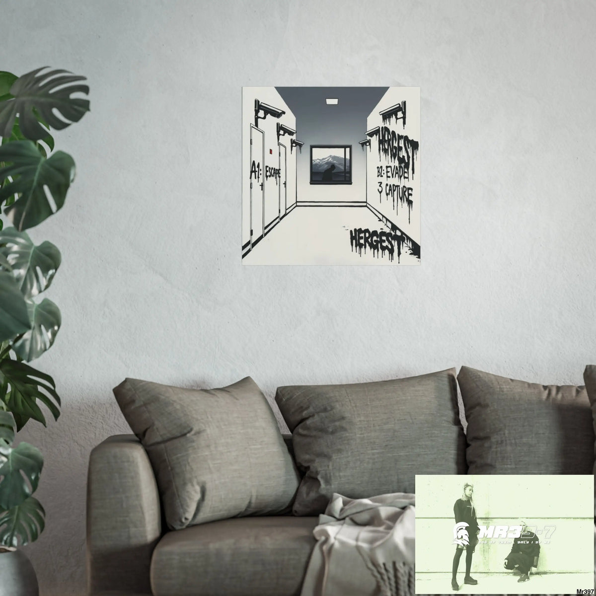 Banksy Style Escape from Hergest Assassination fail Nov -Dec 2013 no 6 Fine Art Posters Poster