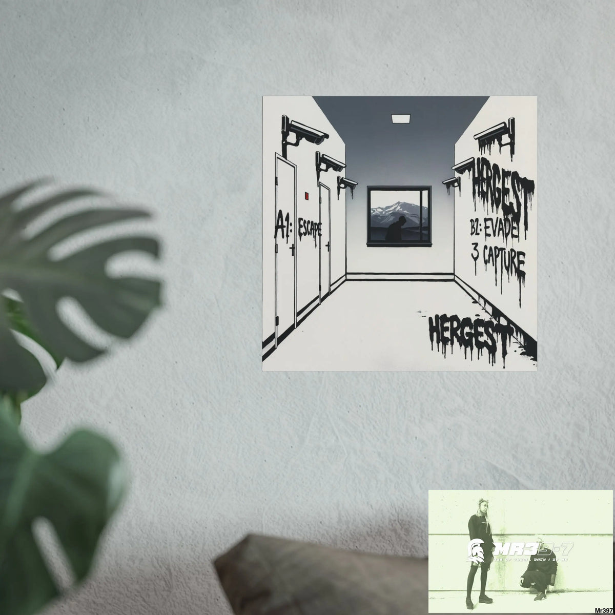 Banksy Style Escape from Hergest Assassination fail Nov -Dec 2013 no 6 Fine Art Posters Poster
