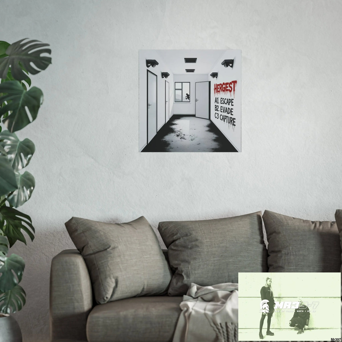 Banksy Style Escape from Hergest Assassination fail Nov -Dec 2013 no 7 Fine Art Posters Poster