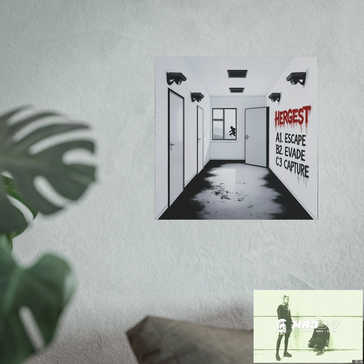 Banksy Style Escape from Hergest Assassination fail Nov -Dec 2013 no 7 Fine Art Posters Poster