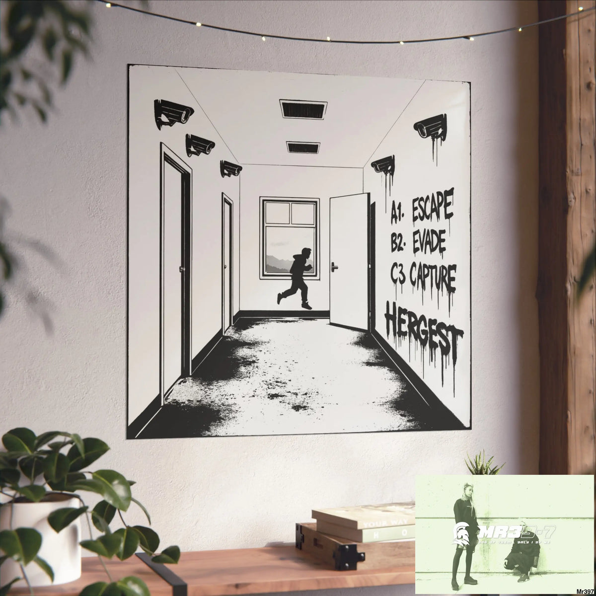 Banksy Style Escape from Hergest Assassination fail Nov -Dec 2013 no 8 Fine Art Posters Poster